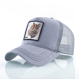 Tiger Embroidery Unisex Cap