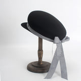 Women Vintage Black Hat